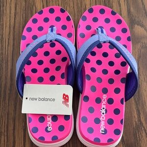 New Balance Kids Sandals - Pink and Purple Polka Dots